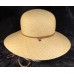 NWT Unisex Panama Straw Sunhat With Strap Round Crown One Size Natural  eb-89312224